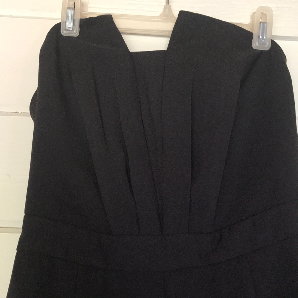 Strapless black jumpsuit